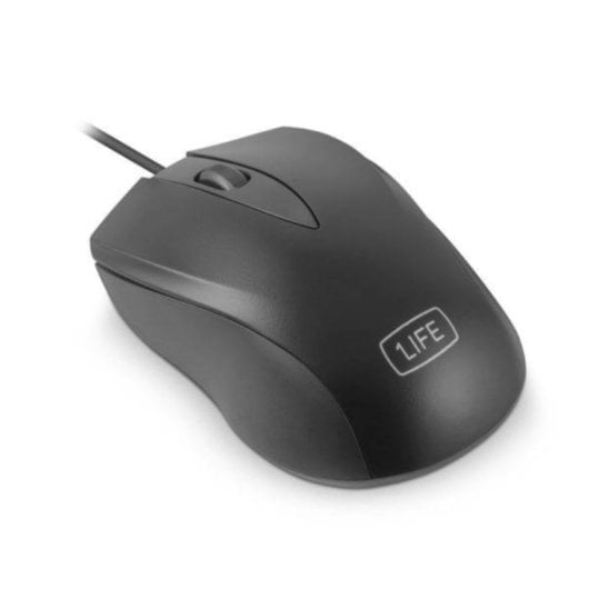 1Life KB:Base Kit Conjunto Teclado + Rato USB Preto (PT)