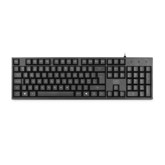 1Life KB:Base Kit Conjunto Teclado + Rato USB Preto (PT)