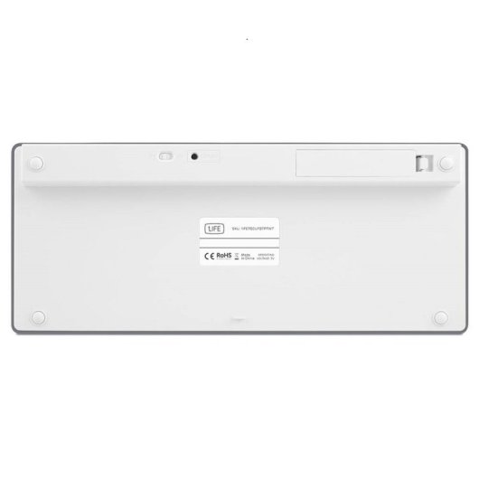 1life Ultraslim Teclado Sem Fios Bluetooth Multidispositivo Branco (PT)