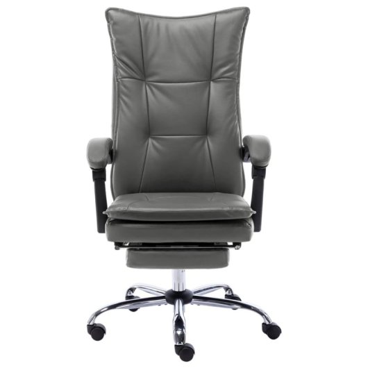 VidaXL Silla de Oficina Linna con Reposapiés Reclinable Antracita