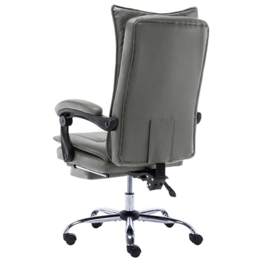 VidaXL Silla de Oficina Linna con Reposapiés Reclinable Antracita