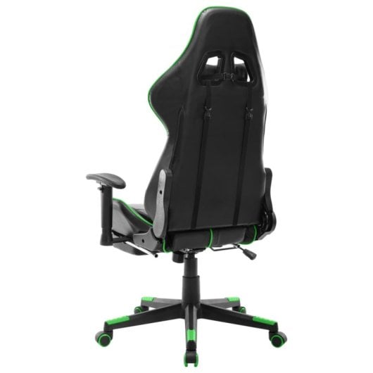 VidaXL Soul Silla Gaming con Altura Regulable Y Reposapiés Negro/verde