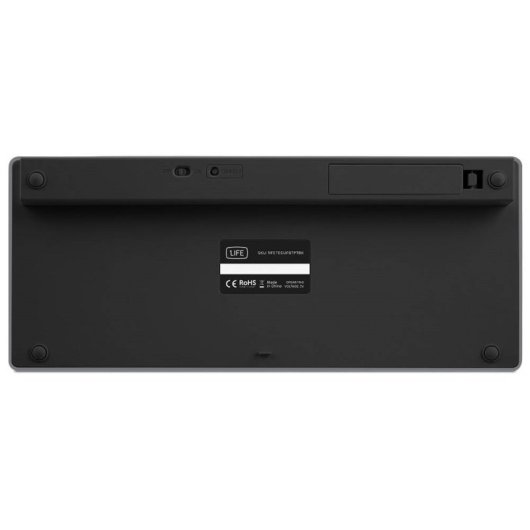 1life Ultraslim Teclado Sem Fios Bluetooth Multidispositivo Preto (PT)