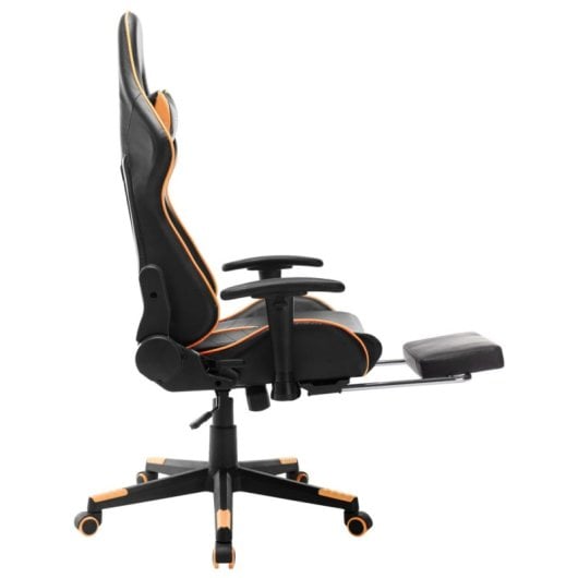 VidaXL Soul Silla Gaming con Altura Regulable Y Reposapiés Negro/Naranja