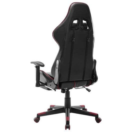 VidaXL Soul Silla Gaming con Altura Regulable Y Reposapiés Negro/Granate