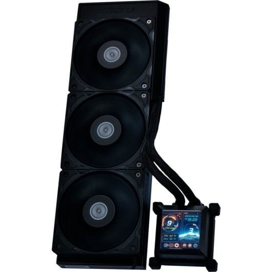 Lian-Li HydroShift LCD 360S Kit de refroidissement liquide 360 mm avec écran LCD IPS 2,88" Noir