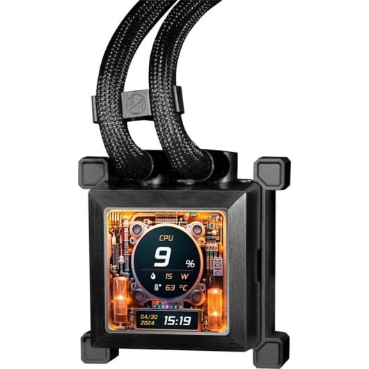 Lian-Li HydroShift LCD 360S Kit de refroidissement liquide 360 mm avec écran LCD IPS 2,88" Noir