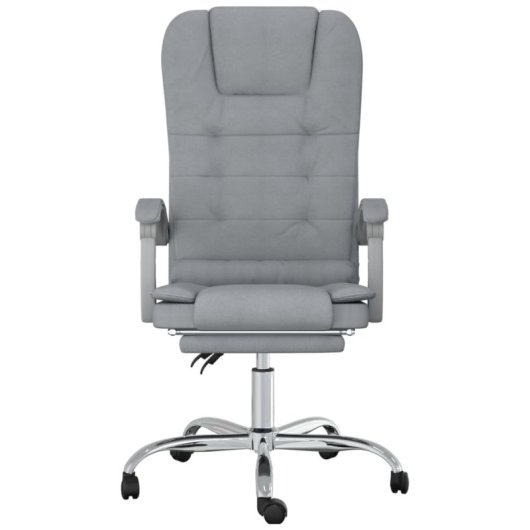 VidaXL Roca chaise de bureau inclinable à hauteur réglable gris clair