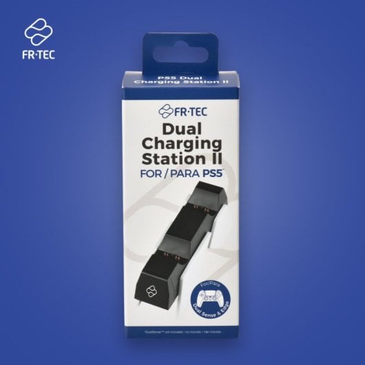 FR-TEC PS5 Dual Charging Station II Base de Carga para 2 Mandos de PS5