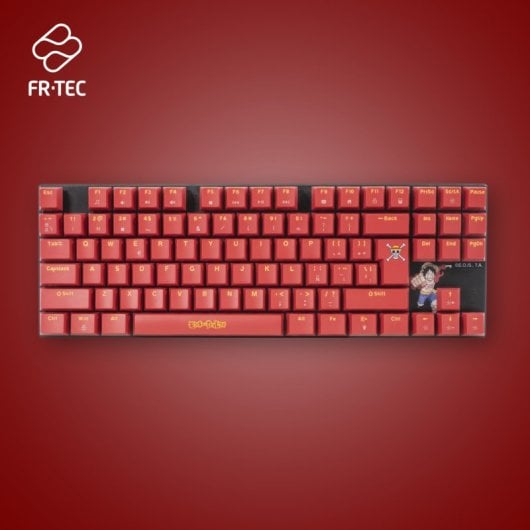 FR-TEC PC One Piece Luffy Teclado Gaming Mecânico TKL Retroiluminado