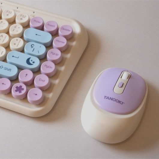 FR-TEC PC Tanooki Pack Teclado + Ratón Inalámbrico 1600DPI
