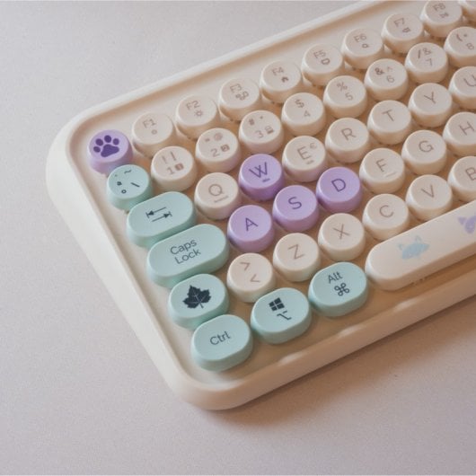 FR-TEC PC Tanooki Pack Teclado + Ratón Inalámbrico 1600DPI