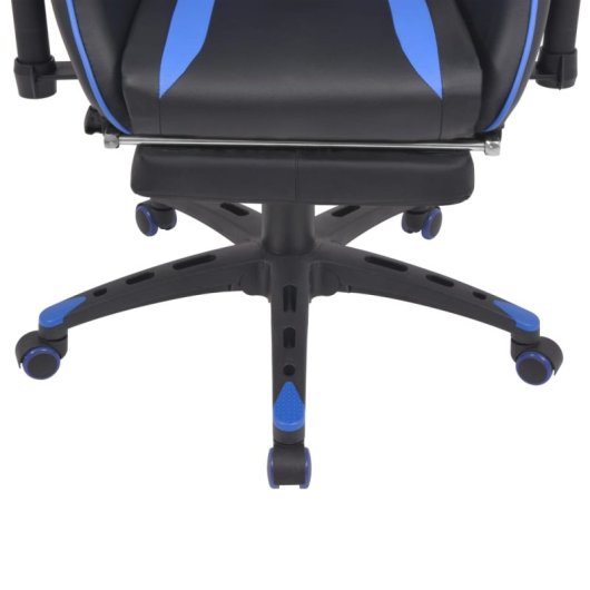 VidaXL Race Silla de Oficina con Altura Regulable Azul