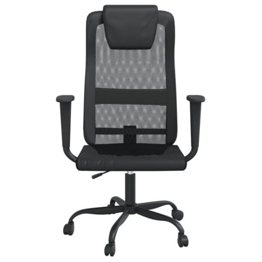VidaXL Amapola Silla de Oficina con Altura Ajustable Negro