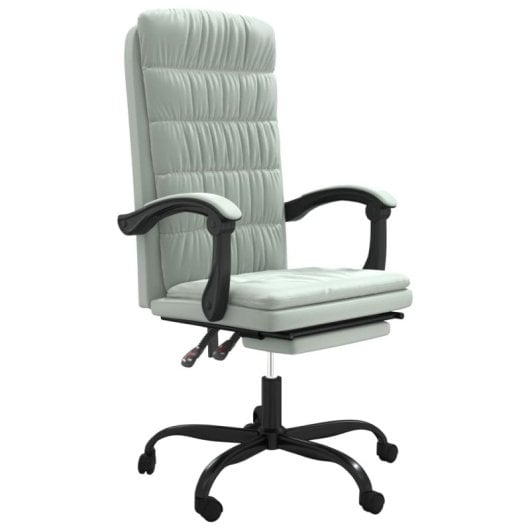 VidaXL Chaise de bureau inclinable Beler avec rembourrage vert clair