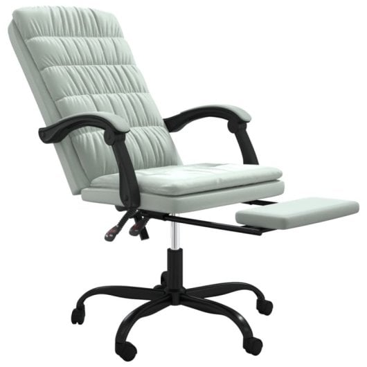 VidaXL Chaise de bureau inclinable Beler avec rembourrage vert clair