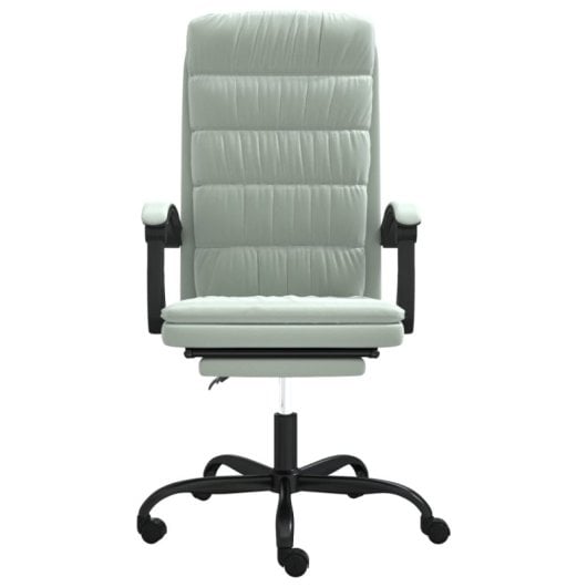 VidaXL Chaise de bureau inclinable Beler avec rembourrage vert clair