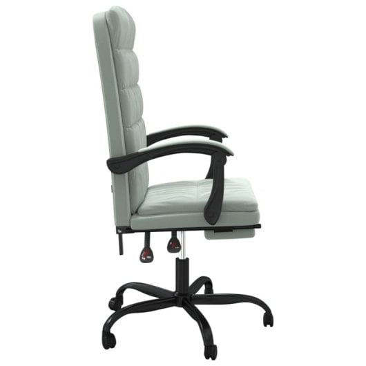 VidaXL Chaise de bureau inclinable Beler avec rembourrage vert clair