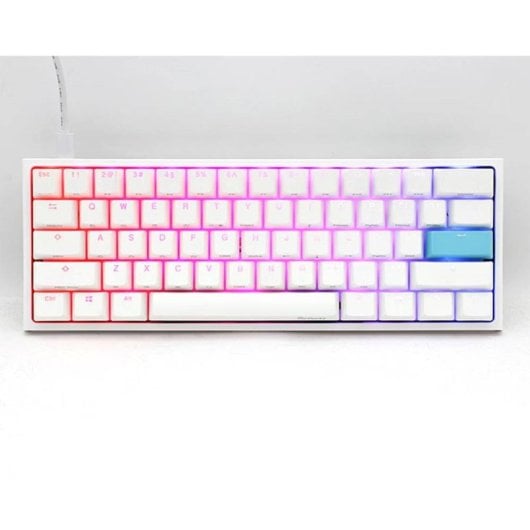 Ducky ONE 2 Pro 60% Teclado Mecâncio RGB Pure White MX Brown (PT)