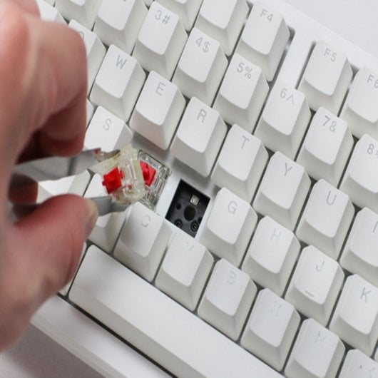 Ducky Zero 6108 100% Teclado Mecânico Red Pure White RGB (PT)