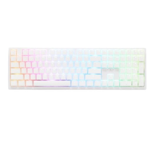 Ducky Zero 6108 Teclado Mecânico Silver 100% Pure White RGB (PT)