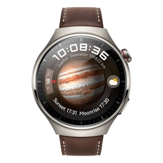 Huawei Watch 4 Pro Reloj Smartwatch 48mm con Caja de Titanio y Correa de Piel Marrón