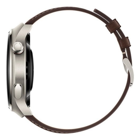 Huawei Watch 4 Pro Reloj Smartwatch 48mm con Caja de Titanio y Correa de Piel Marrón