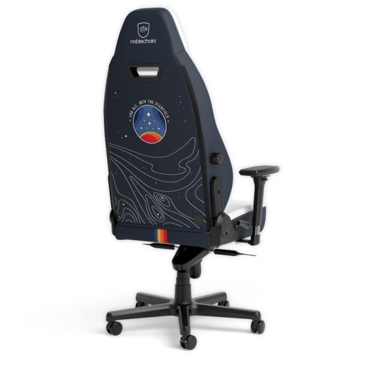 Chaise de jeu blanche Noblechairs LEGEND Starfield Edition