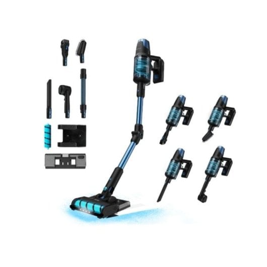Cecotec Conga Rockstar 8500 Infinity ErgoWet Animal T Aspirador Escoba 4 en 1 680W Negro/azul