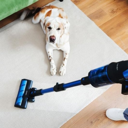 Cecotec Conga Rockstar 8500 Infinity Ergowet Animal Turbo T Aspirador Vertical 680W 4 em 1 Preto/Azul