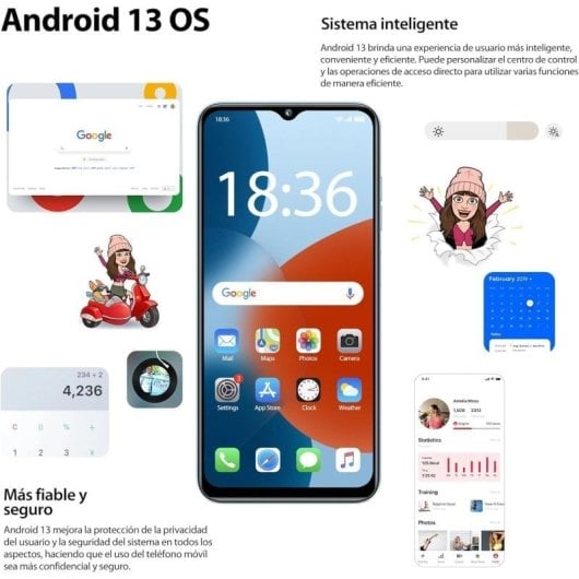 Oukitel C36 8/128GB Negro Libre