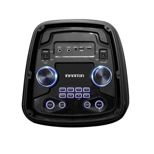 Infiniton Party EQ20 Altavoz Portátil Bluetooth 180W con Luz LED Negro