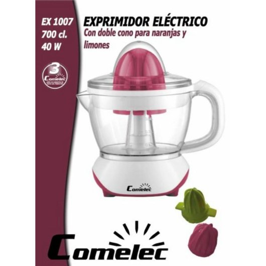 Exprimidor Eléctrico Comelec EX1008 30W 1,2L Blanco/Rojo