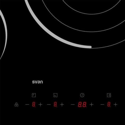 Placa Vitrocerâmica Svan SV3601 3 Fogões 6200W 59cm Preto