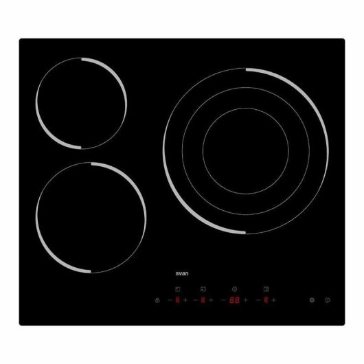 Placa Vitrocerâmica Svan SV3601 3 Fogões 6200W 59cm Preto