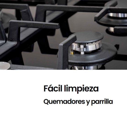 Infiniton GG-429 Placa de Gas 4 Fuegos 60cm Cristal Negro