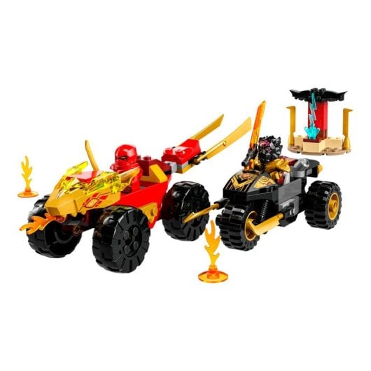 Lego Ninjago Kai e Ras battaglia tra auto e moto