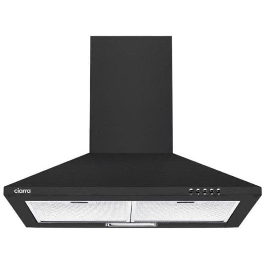 Dunstabzugshaube Ciarra AW6201B Umluft/Abluft 60cm LED Schwarz A++