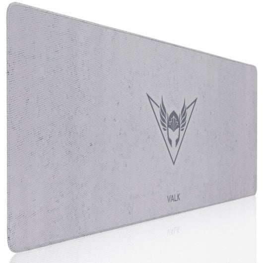 Valk Gaming Mousepad XXL Alfombrilla Gaming Tela 80x30cm Blanco Perla