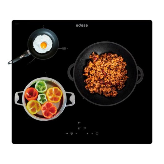 Edesa EIT-6328 R Placa de Inducción 7100W 3 Zonas 59cm Negro