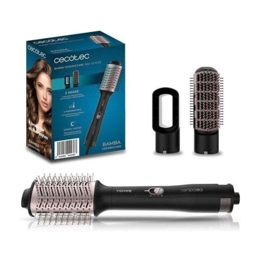 Styler ad aria Cecotec Bamba CeramicCare 3in1 Ceramica 3 Temperature 3 Accessori Getto Freddo Rosa