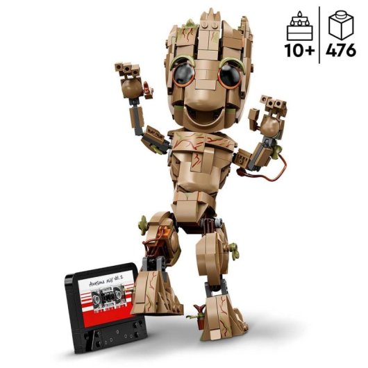 Kit de construcción LEGO® Marvel 76217 Yo Soy Groot (476 piezas)