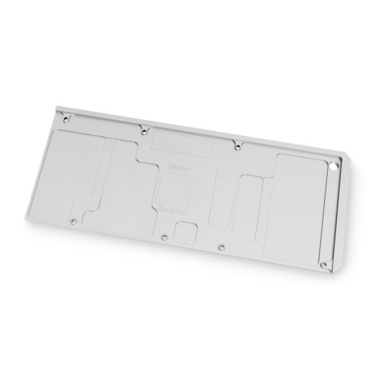 Plaque arrière VGA EKWB EK-Quantum Vector RX 6700XT - Nickel