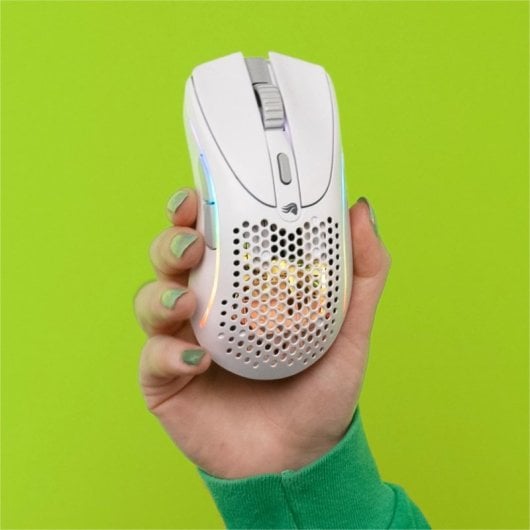 Glorious Model D 2 Wireless Rato Gaming Sem Fios 2.4GHz / Bluetooth 26000 DPI Branco
