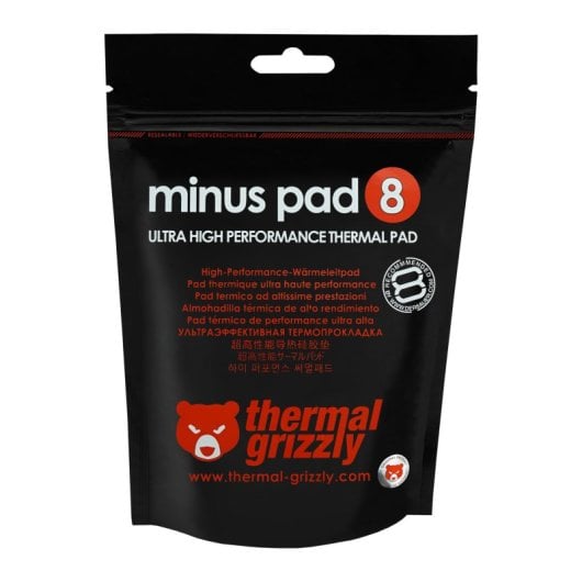 Wärmeleitpad Thermal Grizzly Minus Pad 8 120 x 20 x 0,5 mm (2x)