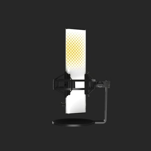 Endgame Gear XSTRM Micrófono USB con Iluminación RGB y Cancelación de Ruido AI Blanco