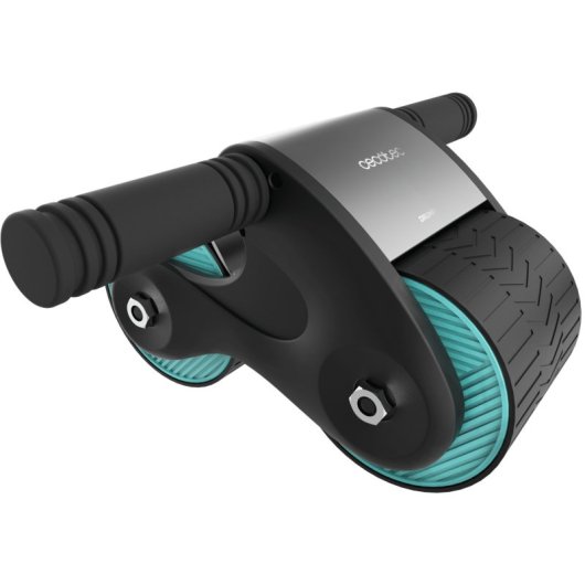 Cecotec Drumfit AB Fit Roda para Abdominais com Rebote Automático e Tapete Acolchoado Azul