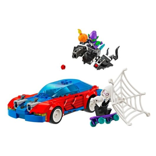 Lego Marvel Spider-Man-Auto und Green Goblin Venom-Gleiter