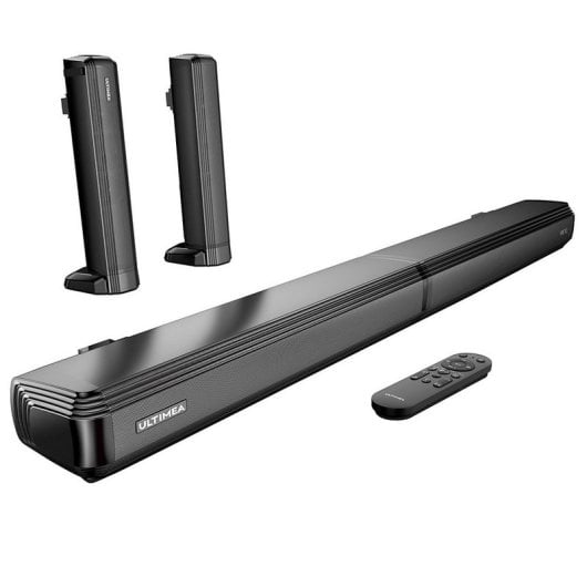 Ultimea Apollo S40 Abnehmbare 2.2-Kanal-Soundbar, Schwarz