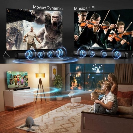 Ultimea Apollo S40 Abnehmbare 2.2-Kanal-Soundbar, Schwarz
